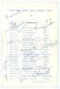 West Indies tour of Australia 1960/61. Trans-Australia Airlines four page folding itinerary for the tour with titles to front cover, tour fixtures to the two inside pages and the touring party is listed to back cover along with T.A.A. Office addresses and