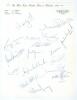 West Indies tour to Pakistan 1980/81. Official &lsquo;West Indies Cricket Team in Pakistan 1980-81&rsquo; autograph sheet nicely and fully signed in ink by fifteen members of the touring party including Jackie Hendriks, the tour manager. Signatures are Lloyd (Cpt), R