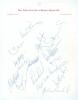 West Indies tour of Pakistan and Sharjah 1986. Very rare official autograph sheet with printed title, very nicely signed in ink by sixteen members of the touring party. Signatures are Richards (Captain), Gomes, Payne, Benjamin, Haynes, Harper, Marshall, B