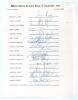 West Indies &lsquo;World Series Cup&rsquo; tour to Australia 1983/84. Official autograph sheet with printed title and player&rsquo;s names, very nicely and fully signed by the seventeen members of the West Indies touring party. Signatures are Lloyd (Cpt), Richards, Dujon,