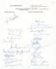 Australia v Rest of the World 1974/75. Unusual autograph sheet on the official letterhead of the collector S.S. Ramamurthy. Signed in blue biro by the twelve members of the Australian team and twelve of the Rest of the World for the one day match played a