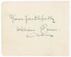 England tour to Australia 1920/21. Album page very nicely and fully signed in black ink by all sixteen members of the touring party. Signatures are Douglas (Captain), Wilson, Rhodes, Waddington, Hendren, Strudwick, Howell, Makepeace, Woolley, Russell, Hob - 2