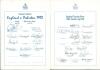 England 1992-1996. Four official England autograph sheets. England v Pakistan Texaco Trophy 1992, 11 signatures, lacking one. England Touring Party Wills World Cup 1996, 16, lacking three. England v India, 3rd Test, Trent Bridge 1996, 11, lacking two. Eng