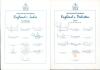 England 1992-1996. Four official England autograph sheets. England v Pakistan Texaco Trophy 1992, 11 signatures, lacking one. England Touring Party Wills World Cup 1996, 16, lacking three. England v India, 3rd Test, Trent Bridge 1996, 11, lacking two. Eng - 2