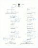 Pakistan tour to England 1962. Official autograph sheet with printed title and players&rsquo; names, nicely and fully signed by all twenty listed members of the touring party. Players&rsquo; signatures are Javed Burki (Captain), Hanif Mohammad, Imtiaz Ahmed, Mahmood 