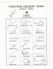 Pakistan tour to India &lsquo;January- March 1987&rsquo;. Rare official autograph sheet with printed title and players&rsquo; names, fully signed in ink by all eighteen listed members of the touring party. Signatures are Imran Khan (Captain), Javed Miandad, Rameez Raja, Sa