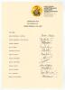 Sri Lanka tour to Australia, Singapore & Bangladesh 1984/85. Large official autograph sheet with printed title and players&rsquo; names, fully signed in ink by all eighteen listed members of the Sri Lanka touring party. Players&rsquo; signatures are Mendis (Captain), - 2
