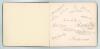 Arthur Fielder. Kent & England 1900-1914. M.C.C. tour of Australia 1903/04. Large black autograph book with gilt page edges belonging to Fielder, on his first overseas tour with the England team, and used by him to obtain signatures of passengers, players - 4