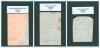 South and South West county teams 1930&rsquo;s. Three album pages featuring the signatures of Glamorgan, Hampshire and Sussex players, each page laid down to black card with typed heading to top and players names on sheet to back of card. Signatures are Clay, D