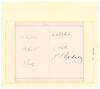 Players 1911. Page very nicely signed in black ink by six Players. Signatures are Arthur Fielder, Fred Huish, Colin Blythe (Kent), Harry Whitehead (Leicestershire), Jack Sharp and Johnny Tyldesely (Lancashire). The page is titled &lsquo;Players&rsquo; and is lightly 