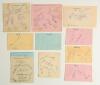 Test and County signatures 1930s-1950s. A selection of multi-signed album pages, some back-to-back, comprising over one hundred and twenty signatures in ink and pencil, some on pieces laid down. Includes one page signed by nine members of the Australian t