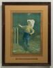 Edward Patrick Kinsella. Excellent selection of five large original colour prints of the boy cricketer in various guises. &lsquo;The Hope of His Side&rsquo;, &lsquo;Out First Ball&rsquo;, &lsquo;The Boss&rsquo;, &lsquo;Good Enough for His County&rsquo; and &lsquo;How&rsquo;s That?&rsquo;. Copyright &lsquo;E.P. Kinsella with o - 4