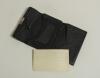 Albert Edward Relf. Sussex, Auckland & England 1900-1921. Black leather wallet with button silver clasp and decorative corners. The initials &lsquo;A.E.R.&rsquo; to front. The wallet has a card with the following handwritten inscription &lsquo;Ex Relf Family. Presented at - 2