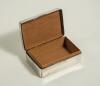 Albert Edward Relf. Sussex, Auckland & England 1900-1921. Silver cigarette box presented to Albert Relf in cricket season 1925-1926 by W.D.S. May of behalf of the Wellington Collage XI. The engraved inscription to the box lid reads &lsquo;A.E. Relf from W.D.S. - 2