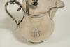 Maurice William Tate. Sussex & England 1912-1937. E.P.B.M. silver plated tea set, comprising of a teapot, sugar bowl and milk jug. Engraved to the teapot is the following inscription &lsquo;Johnnie Walker Trophy. Presented to M.W. Tate, Adelaide 1925&rsquo;. The suga - 4