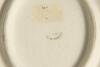 George Duckworth. Lancashire & England. New Hall pottery oval wall plaque printed with a portrait of Duckworth keeping wicket, with a facsimile signature and brown rim. 6.5&rdquo;. Circa 1930. &lsquo;N.H.P.&rsquo; stamp to verso, fading. Repaired damage to plaque outer edg - 2