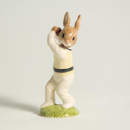 &lsquo;Bowler&rsquo;. Royal Doulton &lsquo;Bunnykins&rsquo; figure of a rabbit bowler 1994. Limited edition of 1000. 4.25&rdquo; tall. Very good condition