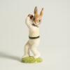 &lsquo;Bowler&rsquo;. Royal Doulton &lsquo;Bunnykins&rsquo; figure of a rabbit bowler 1994. Limited edition of 1000. 4.25&rdquo; tall. Very good condition
