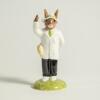 &lsquo;Umpire Bunnykins&rsquo;. Handmade and decorated ceramic Bunnykins figure of an umpire signalling &lsquo;out&rsquo;. Series no. DB360, produced by Royal Doulton 2004. Limited edition no. 556 of 1000 pieces. 4.5&rdquo; tall. VG