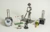 Cricket ceramics and metalware. Varied selection of items including modern metal figures of cricketers, a pair of cricket wicket bookends, a boy cricketer made out of slate, two cricket duck batsman by Acorn Ceramics, a bulldog batsman, a golliwog egg cup - 2