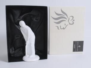 &lsquo;The Batman&rsquo;. Royal Doulton 2003 HN4518. All white figure of a right handed batsman taking guard. From the Royal Doulton &lsquo;Images&rsquo; Series. The figure stands 8&rdquo; tall. Doulton stamps to base with year 2003. Very good condition in original box