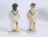 &lsquo;Black and Yellow Labrador batsmen&rsquo;. Robert Harrop Designs &lsquo;Doggie People&rsquo; CC36A figures of a batsman labrador wearing a cap with bat in paw, one black and one. Both 5.5&rdquo; tall. Sold with &lsquo;Boxer dog bowler&rsquo;. Robert Harrop Designs &lsquo;Doggie People&rsquo; &lsquo;Over the