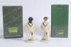 &lsquo;Black and Yellow Labrador batsmen&rsquo;. Robert Harrop Designs &lsquo;Doggie People&rsquo; CC36A figures of a batsman labrador wearing a cap with bat in paw, one black and one. Both 5.5&rdquo; tall. Sold with &lsquo;Boxer dog bowler&rsquo;. Robert Harrop Designs &lsquo;Doggie People&rsquo; &lsquo;Over the - 2