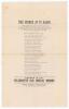 Kumar Shri Ranjitsinhji. Cambridge University, Sussex, London County & England 1893-1920. Albert Craig. &lsquo;Cricket Rhymester&rsquo; 1896. Original single page broadsheet of a poem by Craig titled &lsquo;The Prince At It Again. Makes his Eighth Century of the present se