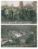 Kumar Shri Ranjitsinhji. Cambridge University, Sussex, London County & England 1893-1920. Two early original real photograph sepia postcards depicting a shooting party on the Castle Goring Estate of A.W.F. Somerset who is featured with Ranji, A.C. Maclare