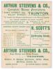 &lsquo;Somerset v. Sussex&rsquo; 1901. Ranji&rsquo;s highest score. Original early and rare double sided scorecard for the match played at the County Ground, Taunton, 8th- 10th August 1901. The scorecard with complete printed scores in a high scoring match in which Sussex - 2