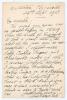James Lillywhite jun. Sussex & England 1862-1883. Single page handwritten letter with good cricket content in ink from Lillywhite to an unknown correspondent, dated 23rd September 1913. Writing from his home in Westerton, Chichester, Lillywhite is replyin
