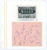 Sussex C.C.C. 1955 and 1957. Two larger album pages, each comprising twelve signatures in ink of Sussex teams. Signatures include Doggart, Cox, James, John Langridge, Oakman, Parks, Suttle, Sheppard, Webb, Thomson, Potter, Webb, Marlar, Bates, Foreman, Le