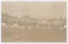 &lsquo;Kent v Sussex at Hastings&rsquo; 1904. Early original sepia real photograph postcard depicting play in progress for the drawn match at Hastings 29th- 31st August 1904. The postcard is addressed to the collector, C.I.S. Wallace, the correspondent describing pla