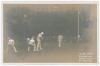 Charles Burgess Fry. Oxford University, Sussex, Hampshire, Europeans & England 1892-1922. Early original sepia real photograph postcard depicting play in progress in the drawn match, Sussex v Kent at Hastings 29th- 31st August 1904. Printed title &lsquo;C.B. Fr