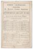 &lsquo;8 Gentlemen and 3 Professionals v 14 Young Players of the County [Sussex Colts]&rsquo; 1876. Early original single sided &lsquo;Authorised Cricket Score&rsquo; card with complete printed scores for the match played at Hove, 5th & 6th June 1876. Sussex Colts (142 & 217) dr