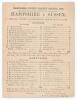 &lsquo;Hampshire v. Sussex&rsquo; 1892. Early original double sided scorecard for the match played at Southampton 1st & 2nd August 1892. To one side are the complete printed scores and, to the verso, scores at a slightly earlier stage in play. Sussex scored 345 in th