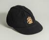 Reverend David Stuart Sheppard. Cambridge University, Sussex & England 1950-1964. M.C.C./England navy blue touring cap worn by Sheppard during his Test playing career touring with England. The cap, with embroidered England emblem of St. George and the Dra