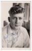 Donald John &lsquo;Don&rsquo; Ward. Glamorgan 1954-1962. Original mono real photograph plain back postcard of Ward, head and shoulders in cricket attire. Signed in blue biro to the photograph, &lsquo;Best wishes, Don Ward&rsquo;. Official stamp for A. Wilkes & Son, West Bromwich