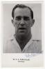 William Gilbert Anthony Parkhouse. Glamorgan & England 1948-1964. Mono real photograph postcard of Parkhouse, head and shoulders wearing cricket attire. Nicely signed in blue biro to the photograph &lsquo;Best wishes, Gilbert Parkhouse&rsquo;. Sporting Handbooks Ltd.