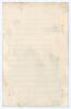 Douglas Vivian Parson Wright. Kent & England 1932-1957. Mono real photograph plain back postcard of Wright three quarter length in cricket attire and wearing M.C.C. tour blazer for the 1946/47 tour to Australia. Nicely signed in blue ink to the photograph - 2