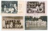 Lancashire C.C.C. 1903-1921. Four early original mono postcards, of which three are real photographs, of Lancashire teams of the period. Three depict the teams seated and standing in rows wearing cricket attire and blazers, with printed players&rsquo; names and