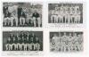 Lancashire C.C.C. 1946-1951. Four original mono real photograph postcards of Lancashire teams for seasons 1946, 1948, 1951 and 1953, the players seated and standing in rows wearing cricket attire. The 1946, 1948 and 1953 postcards are plain back, the 1946