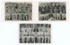 Leicestershire C.C.C. 1930s-1940s. Three original mono real photograph postcards of Leicestershire teams of the period, the players seated and standing in rows wearing crickets attire, blazers etc. Two undated, appear to be 1930s, the other with printed t
