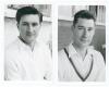 Nottinghamshire C.C.C. Ian Joseph Davison (Nottinghamshire 1959-1966) and Michael Willliam Haynes (Nottinghamshire 1959-1961, nine matches). Two mono real photograph plain back postcards, each player depicted head and shoulders wearing cricket attire. Bot