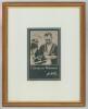 J.B. Hobbs, Surrey & England 1905-1934. &lsquo;I always use Waterman&rsquo;s&rsquo;. Jack Hobbs advertising postcard for Waterman&rsquo;s Pens. Signed in black ink by Hobbs. Mounted, framed and glazed, overall 8.75&rdquo;x11&rdquo;. Good condition.