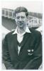 Colin David Drybrough. Oxford University 1960-1962. Mono real photograph plain back postcard of Drybrough, head and shoulders wearing cricket attire and university blazer. Nicely signed in blue ink by Drybrough. Official stamp to verso for Walkers Studios