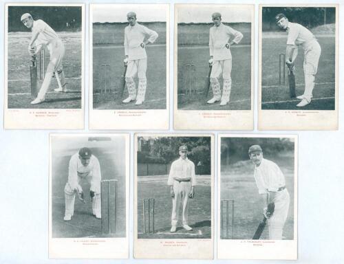M.C.C. Tour to Australia, 1903/04. Seven mono postcards of the &ldquo;Warner&rsquo;s Team Series&rdquo; published by John Walker & Co., London. Postcards are Warner, Tyldesley, Rhodes, Lilley, Knight and Arnold (two copies). The Rhodes card postmarked 1904, others postally