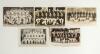 Australia. Five mono postcards, real photograph and printed, of Australian tour teams to England in 1926, 1930, 1934, 1948 and 1956. Postcards by Bolland (2), Photo-works etc. Sold with a advertising page for the Australian tour of England in 1953 with im