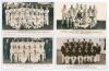 Test team tour postcards. Seven mono real photograph postcards of All-India 1932, West Indies 1933, New Zealand 1937, Pakistan 1954, South Africa 1955, South Africa (at Scarborough) 1960 and M.C.C. at Scarborough c1950&rsquo;s. Plus a colour postcard of Basque 