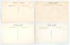 Test team tour postcards. Seven mono real photograph postcards of All-India 1932, West Indies 1933, New Zealand 1937, Pakistan 1954, South Africa 1955, South Africa (at Scarborough) 1960 and M.C.C. at Scarborough c1950&rsquo;s. Plus a colour postcard of Basque - 2